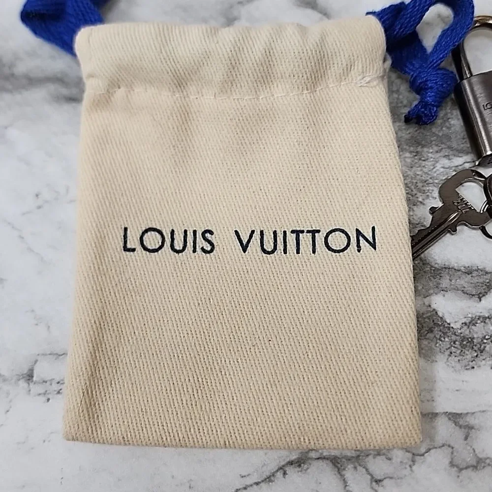 Authentic Louis Vuitton Silver Lock and Key